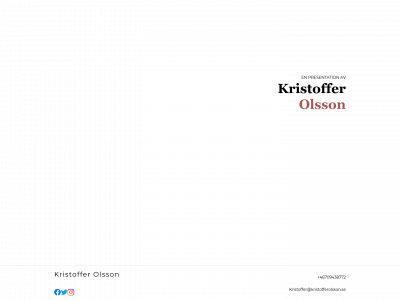 kristofferolsson.se snapshot