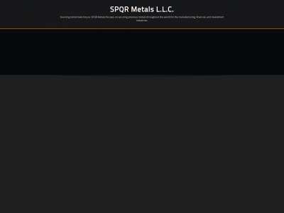 spqrmetals.com snapshot