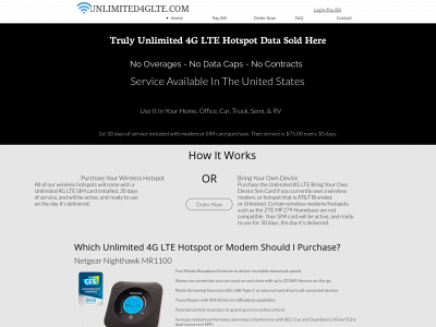 unlimited4glte.com snapshot