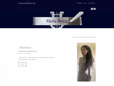 mariabencic.com snapshot