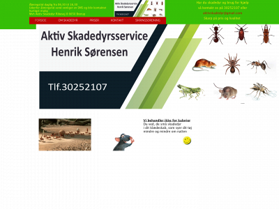 aktivskadedyr.dk snapshot