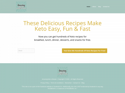 amazingketolifestyle.com snapshot