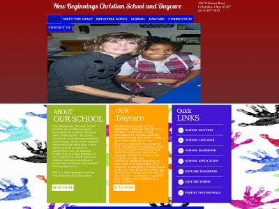 newbeginningsschool-daycare.org snapshot
