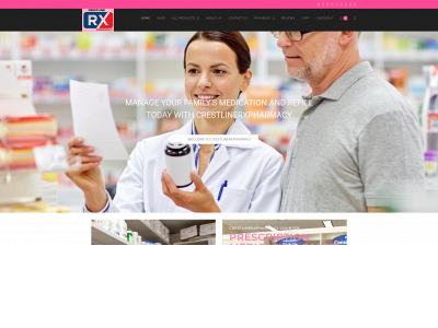 crestlinerxpharmacy.com snapshot