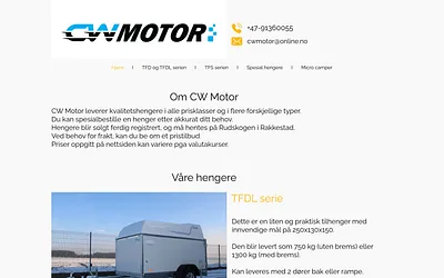 cwmotor.no snapshot