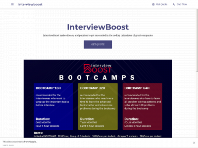 interviewboost.com snapshot