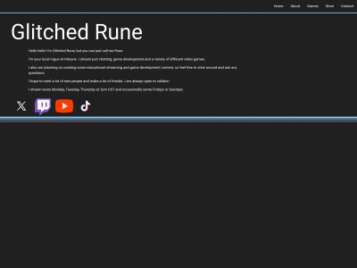 glitchedrune.com snapshot