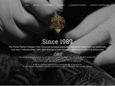 thetattooparlour.se snapshot