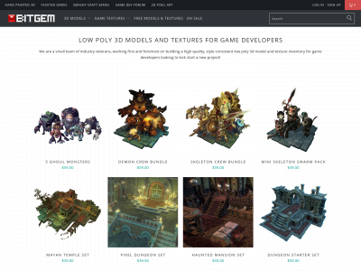 shop.bitgem3d.com snapshot