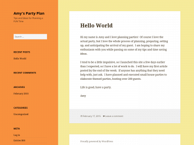 amyspartyplan.com snapshot