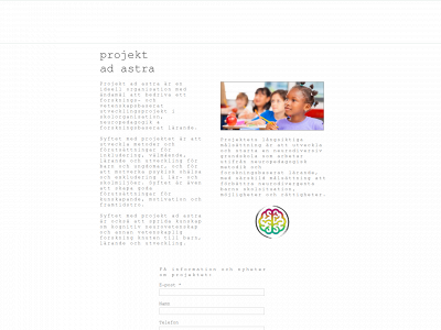 projektadastra.se snapshot