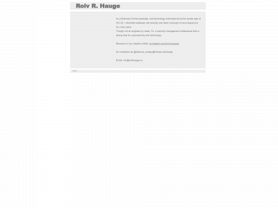 rolvhauge.no snapshot
