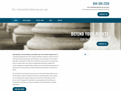 amirdefenselaw.com snapshot