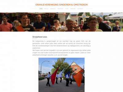 www.oranjeverenigingsinderen.nl snapshot