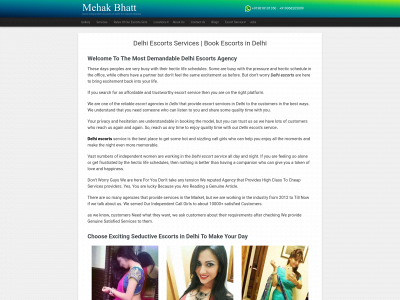 mehakbhatt.com snapshot