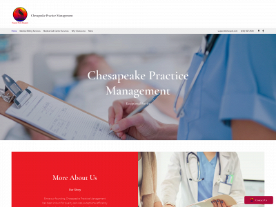chesapeakepracticemanagement.com snapshot