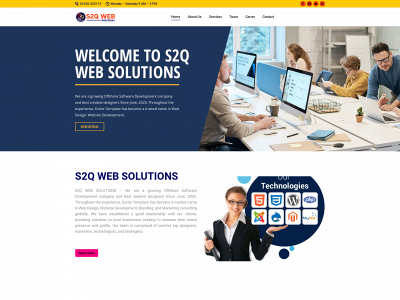 s2qwebsolutions.com snapshot