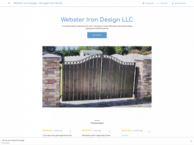 websterirondesign.com snapshot