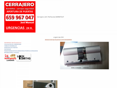 cerrajerospeniscola.com snapshot