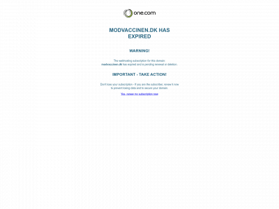 modvaccinen.dk snapshot