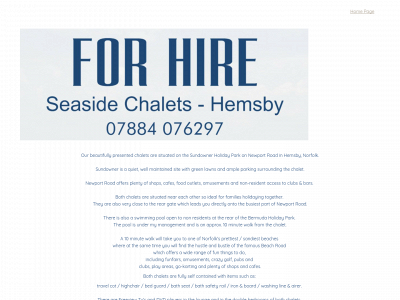 seasidechaletshemsby.co.uk snapshot