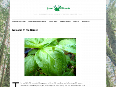 greenerdiscoveries.com snapshot