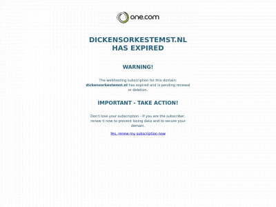 dickensorkestemst.nl snapshot