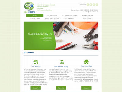 safe-electric.com snapshot