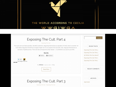 theworldaccordingtocecilia.com snapshot