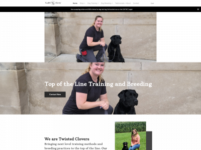 www.twistedclovers.com snapshot