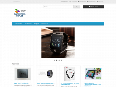 alltogethersurplus.com snapshot