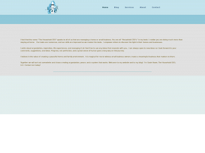 thehouseholdceo.com snapshot