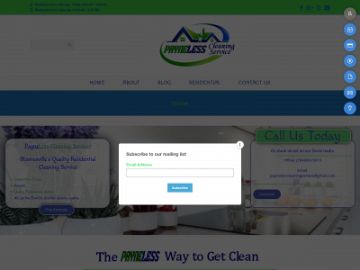 paynelesscleaning.com snapshot
