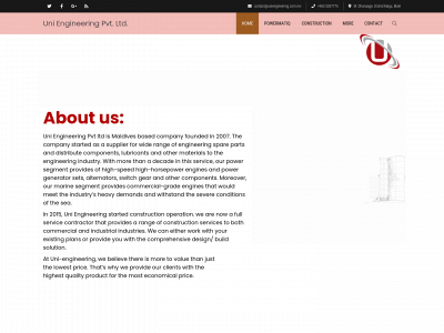 uniengineering.com.mv snapshot