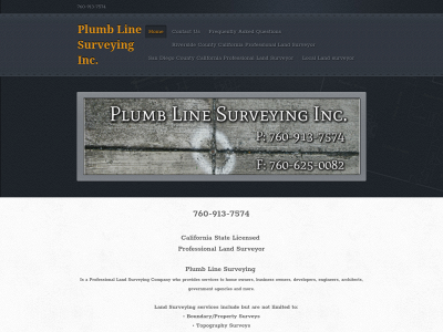 plumblinesurveying.com snapshot
