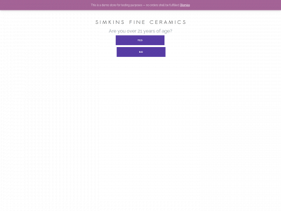 simkinsfineceramics.com snapshot