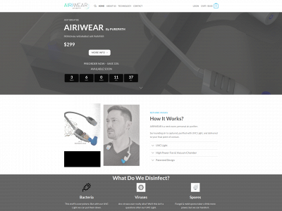 airiwear.com snapshot