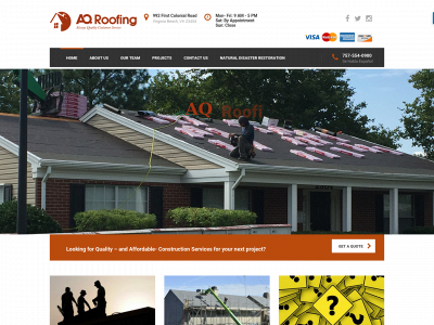 aqroofing.com snapshot