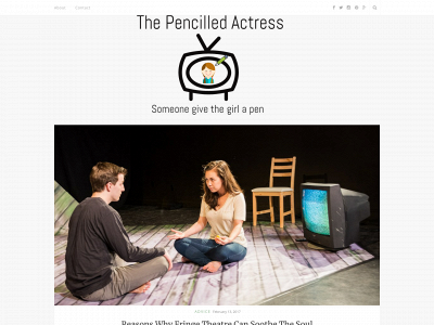 thepencilledactress.com snapshot