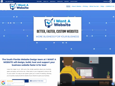 www.iwantawebsite.com snapshot