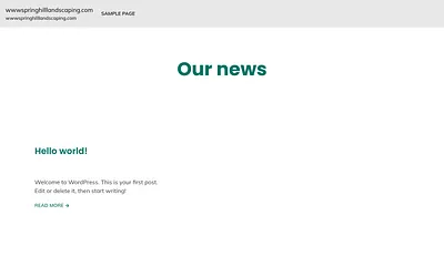 wwwspringhilllandscaping.com snapshot