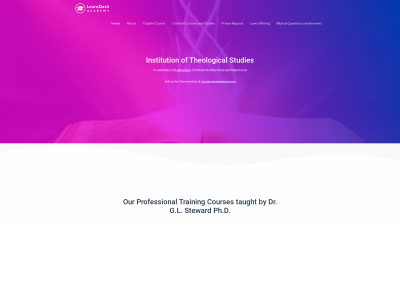 institutionoftheologicalstudies.com snapshot
