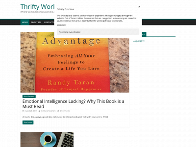 thriftyworkingmom.com snapshot