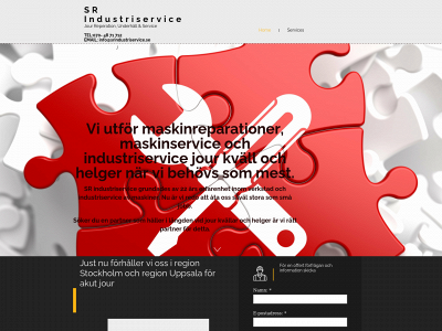 srindustriservice.se snapshot