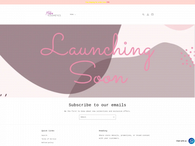 milfincosmetics.com snapshot