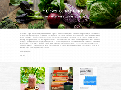 clevercancerchick.com snapshot