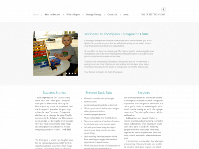 thompsonchiroclinic.com snapshot