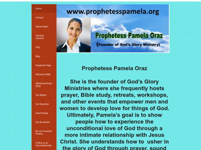 prophetesspamela.org snapshot