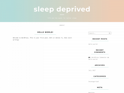 sleepdeprivedblog.com snapshot