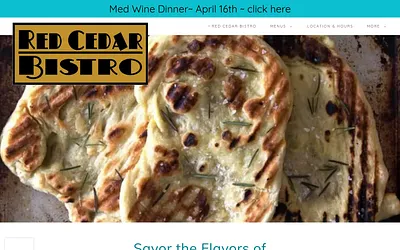 redcedarbistro.com snapshot